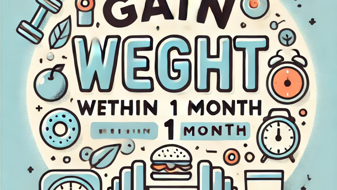 how to gain weight within 1 month